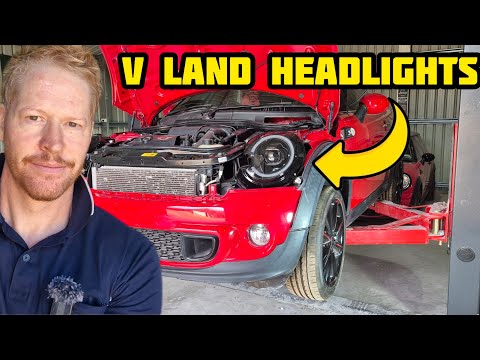 Видео: Как установить фары V Land на Mini Cooper S R56, R57, R58 и R59.