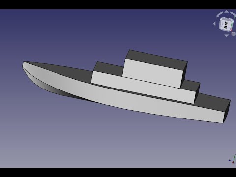 Видео: FreeCad Корпус катера