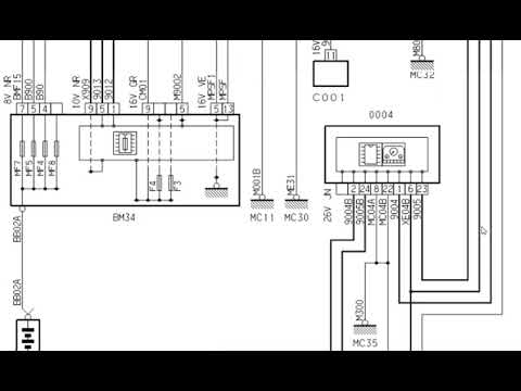 Видео: Citroen C5 єлектросхема цветного дисплея