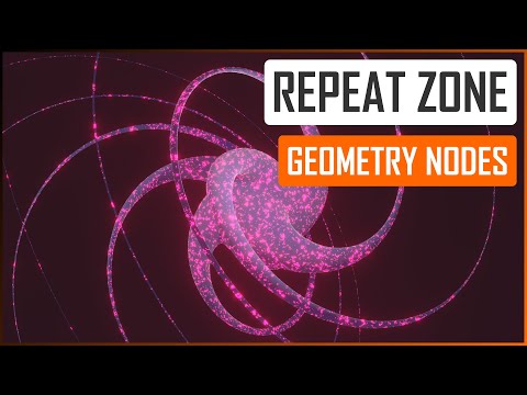 Видео: Зона повторения в узлах геометрии — учебник Blender на английском языке
