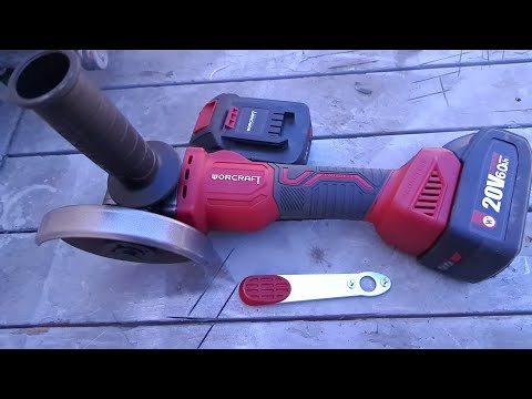 Видео: Аккумуляторная безщеточная шлифмашина угловая WORCRAFT CAG-S20LiBS-125
