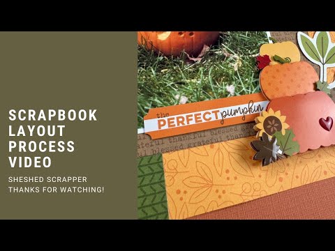 Видео: Видео процесса создания макета двухстраничного альбома // Один осенний день // Бульвар Белла // Э...