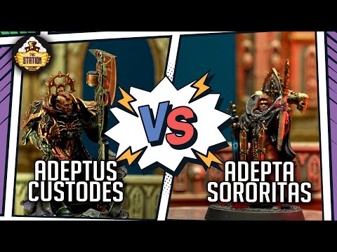 Видео: ADEPTA SORORITAS vs ADEPTUS CUSTODES I Репорт 1000 pts I Warhammer 40000