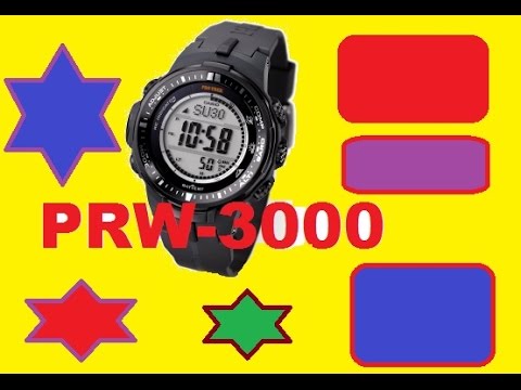 Видео: Обзор и настройка Casio Pro-Trek PRW-3000 инструкция модуль 3414