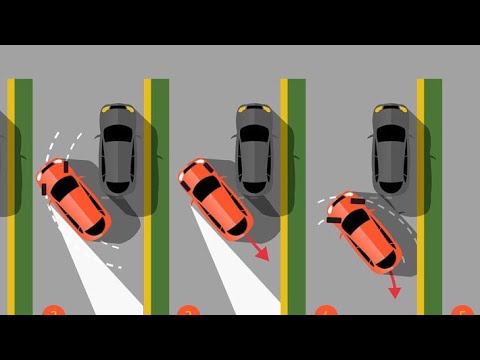 Видео: Параллельная парковка когда машины сзади нет . И к поребрику близко не подъезжаем.