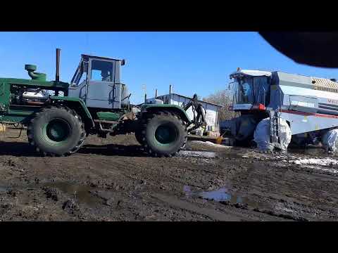 Видео: начало сезона2023 запуск после зимы т-150к и ремонт колеса