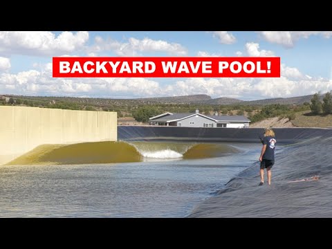 Видео: Они построили волновой бассейн у себя на заднем дворе!