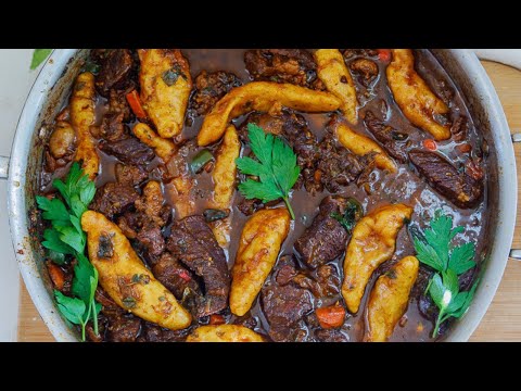 Видео: КАК ПРИГОТОВИТЬ СУПЕРВКУСНУЮ тушеную говядину с пельменями