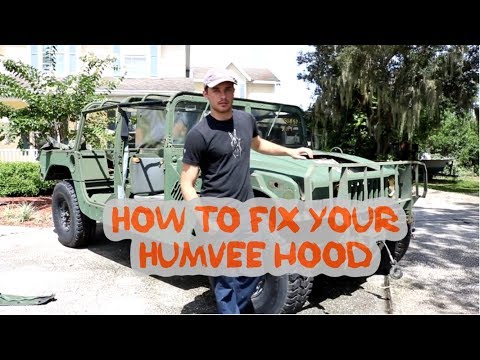 Видео: Сборка Humvee — ремонт поврежденного стеклопластикового капота Humvee