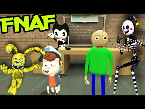 Видео: АНИМАТРОНИКИ ГОНЯЮТСЯ ЗА НАМИ В ШКОЛЕ БАЛДИ FNAF ► Garry's Mod