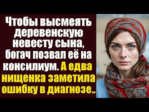 Видео: Чтобы высмеять деревенскую невесту сына, богач позвал её на консилиум врачей в клинику. А едва...
