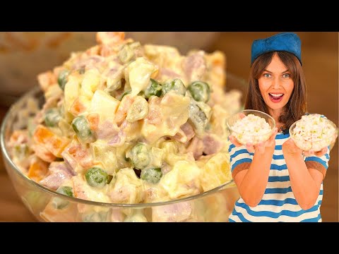 Видео: 1. Идеальный русский салат 2. Быстрый и простой русский (или французский) салат