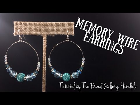 Видео: Простые серьги из проволоки с эффектом памяти в галерее The Bead Gallery, Гонолулу