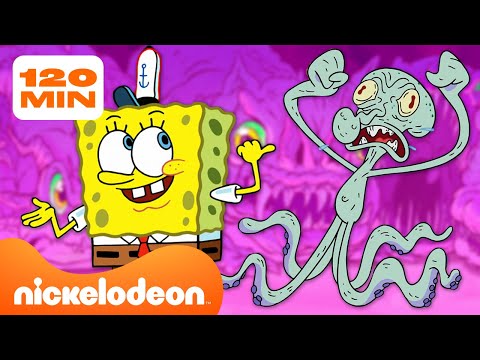 Видео: Губка Боб | Монстры в Бикини Боттом! | 2-часовая подборка | Nickelodeon Cyrillic