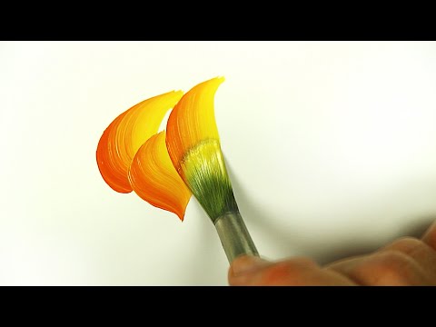 Видео: Основа Жостовского мазка или как наносить мазки в росписи?