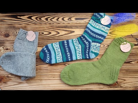 Видео: Мужские носки. Размер 43, 42 Видео описание