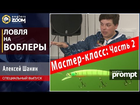 Видео: Ловля на воблеры. Мастер-класс Алексея Шанина. 2 часть. Anglers Prompt