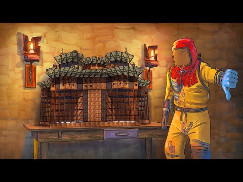 Видео: Слабое место большого дома 2 VS 6 Нарушителей в Rust/Раст