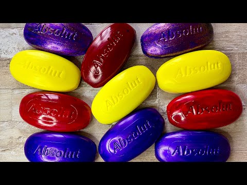 Видео: ASMR SOAP| Cutting colored soaр | Soap Carving| Резка крашенного мыла