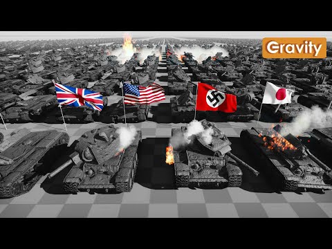 Видео: Потери танков во Второй мировой войне