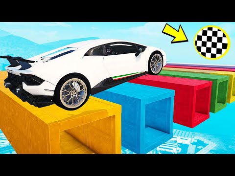 Видео: КАК ДАЛЕКО СМОЖЕТ ЧИТ ЛАМБА ПРОЕХАТЬ ПО ДЫРЯВЫМ БЛОКАМ! ЭКСПЕРИМЕНТЫ В ГТА 5 ОНЛАЙН!