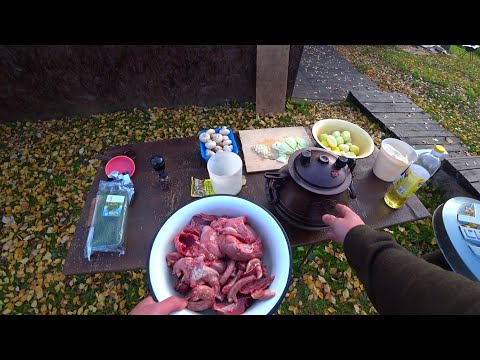 Видео: Охота на Северную Утку Осень 2025г. Готовлю Утку с Картошкой и Грибами в Афганском Казане .