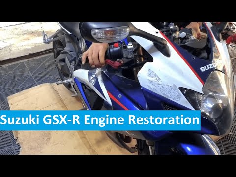 Видео: Реставрация двигателя Suzuki GSX-R.