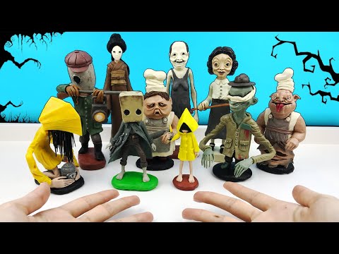 Видео: Коллекция - все персонажи из игры Маленькие Кошмары. Фигурки от Лепка ОК | Little Nightmares