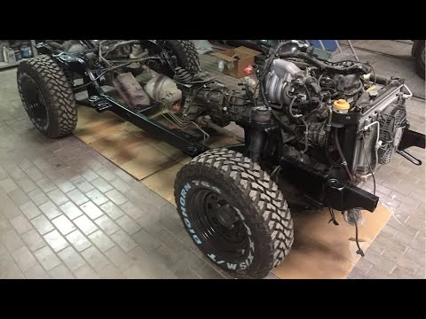 Видео: Сборка Лада 4х4 Нива на раме Сузуки Гранд Витара (Chevrolet Tracker)