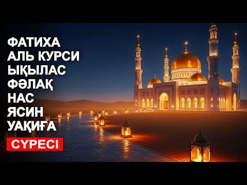 Видео: ФАТИХА, АЯТУЛЬ КУРСИ, ЫҚЫЛАС, ФӘЛАҚ, НАС, ЯСИН, УАҚИҒА СҮРЕСІ! КУРАН ТЫНДАУ | NOOR ANOM