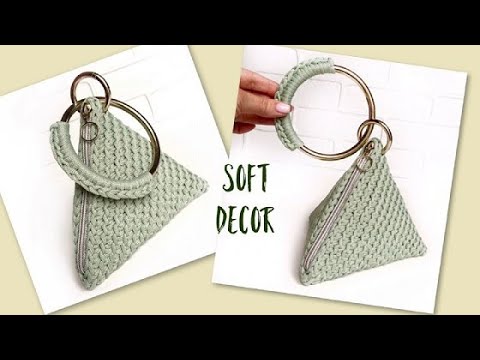 Видео: Миленькая сумочка ПИРАМИДА из шнура | Soft Decor - Татьяна Чакур