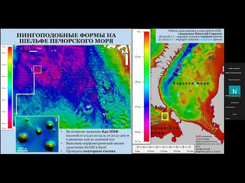 Видео: Флюидогенный рельеф на шельфах морей Арктики. Еременко Е.А.