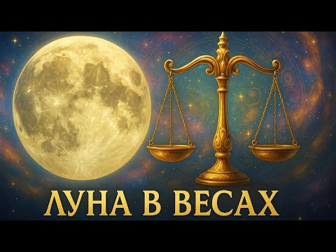 Видео: Луна в Весах — Гармония, Отношения, Баланс | Джйотиш