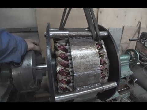 Видео: Генератор который способен выдать 7кВт и больше, вес генератора 150кг