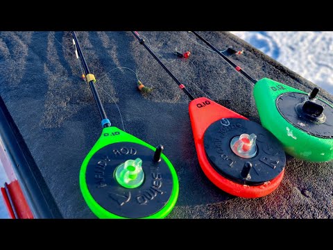 Видео: Жор окуня в марте! Полное озеро рыбы! Безмотылка. #рыбалканабезмотылку #dkhunter
