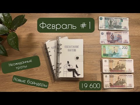 Видео: Февраль #1. Распределение по конвертам 19 600 💵 Cash Envelopes