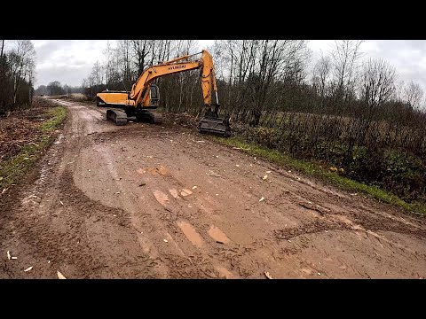 Видео: Два больших экскаватора на хуторе! Забрал посылку ! ХУТОР В ЛЕСУ №881