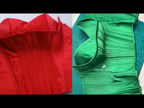 Видео: как выкроить и сшить этот стильный корсет-воронку с бюстье