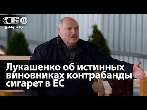 Видео: Лукашенко заявил, что литовцы сами организовали поставки сигарет через границу на метеозондах