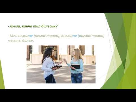 Видео: Грамматика / -ча мүчөсү