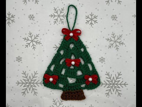 Видео: Зелёная ёлочка крючком, #5