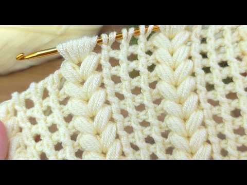 Видео: Модель тунисского вязания крючком #crochet