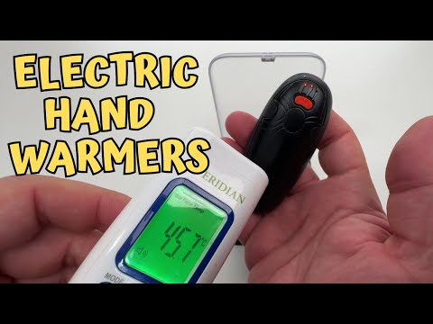 Видео: Комплект из 2 аккумуляторных грелок Tenvolti Hand Warmers - 14000 мАч, электрические, с футляром ...