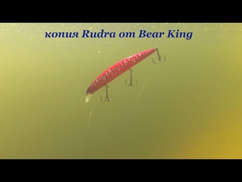 Видео: Сравнение OSP Rudra 130SP и Bear King RudraJerkbait под водой