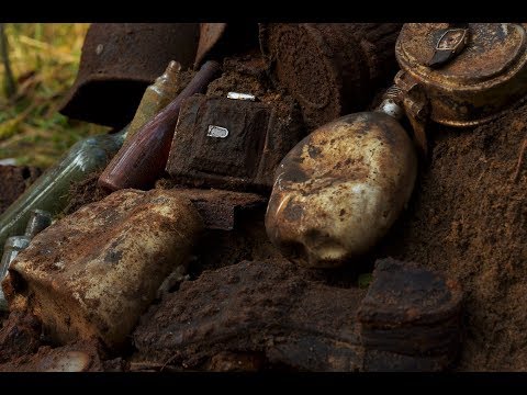 Видео: Нашли немецкий фотоаппарат на позициях Вермахта (Found a German camera on the Wehrmacht position)
