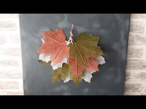 Видео: Deutschland 🍁🌿Осенние ЛИСТЬЯ ИЗ ДЖУТА🍁Home Decor🍁🌿DIY