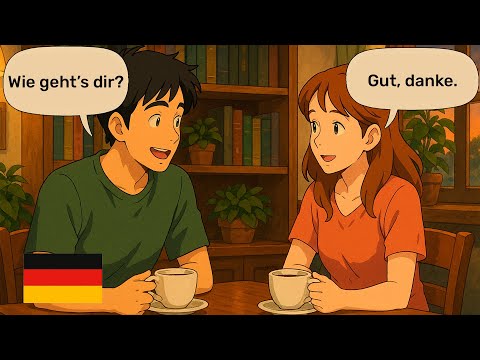 Видео: 18 минут разговоров на немецком языке для начинающих | Короткие диалоги