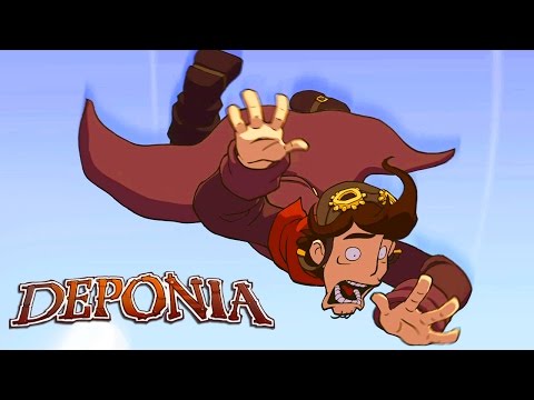 Видео: С НЕБЕС НА ЗЕМЛЮ ► Deponia |2|