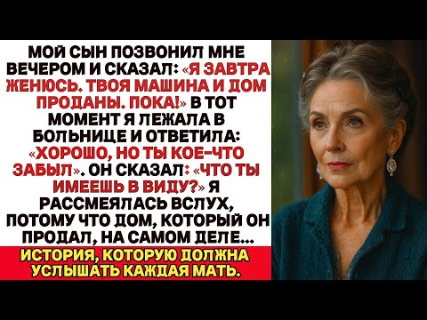 Видео: Мой сын позвонил мне сегодня вечером: «Завтра я женюсь. Твоя машина и дом — уже проданы. Пока!»