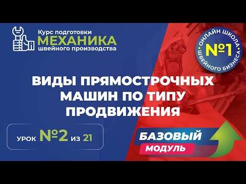 Видео: №119 Виды прямострочных машин по типу продвижения.